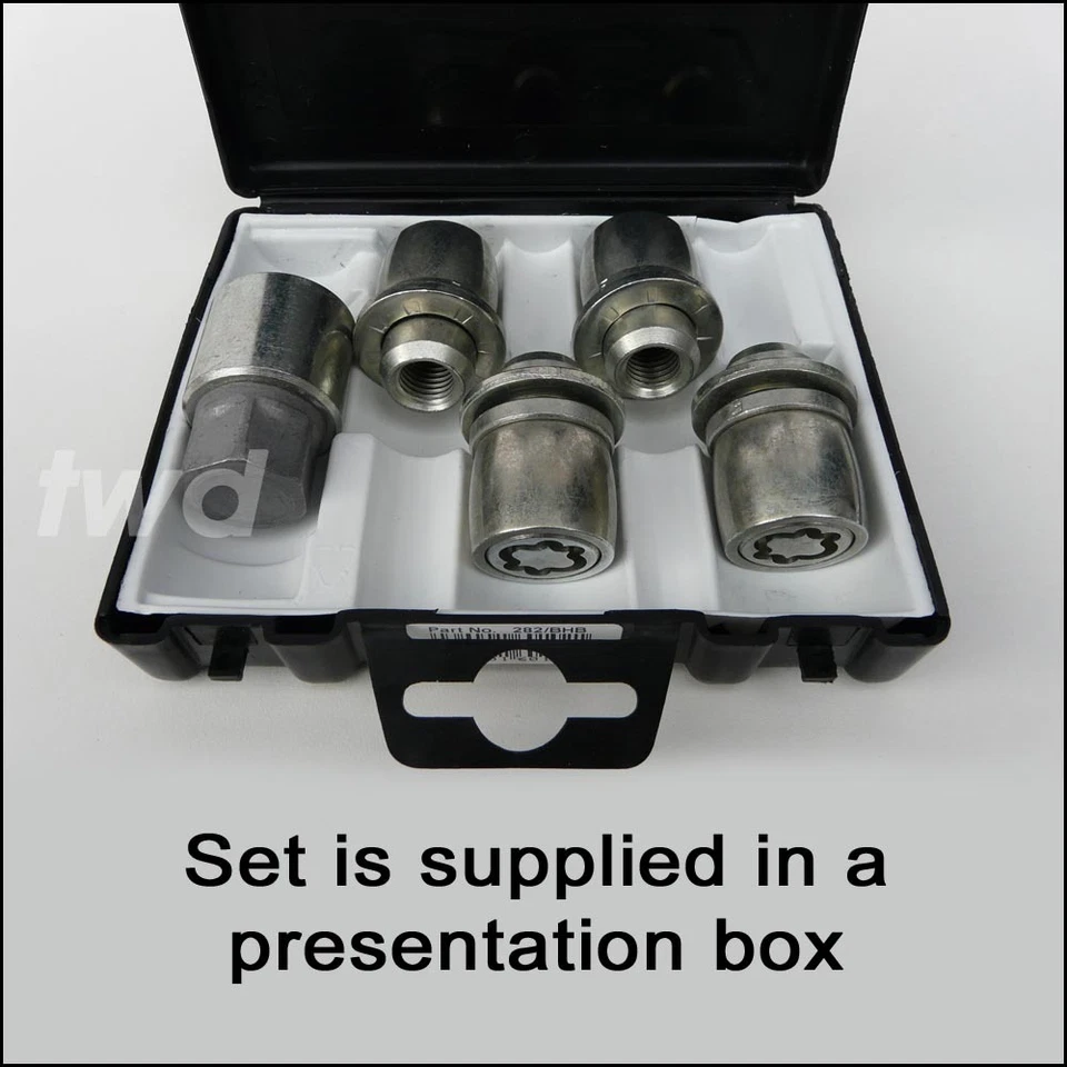 4x TUERCAS DE BLOQUEO DE RUEDA DE ALEACIÓN PARA MITSUBISHI 4x4 (M12x1.5) PERNO DE SEGURIDAD [A0e] Foto 4 de 4