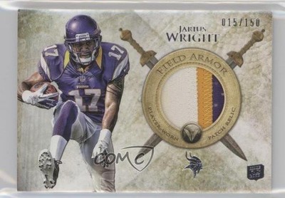 2012 Topps Valor Field Armor Patch 15/150 Jarius Wright #FAP-JW Patch 1k5