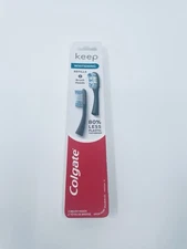 Colgate Keep Whitening  Toothbrush Refills 2  Brush Heads 80% Less Plastic New