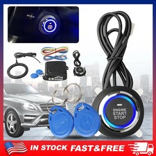 Smart Rfid Push Engine Start Button Kit Keyless Starter For Most Dc12v Cars Us Smart Rfid Push Engine Start Button Kit Keyless Starter For Most Dc12v Cars Us