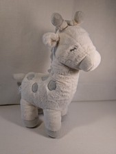 Kellytoy Giraffe Rattle 16" Ivory  Grey Baby Plush