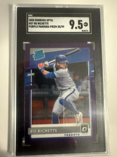 BO BICHETTE 2020 DONRUSS OPTIC RC #37 PURPLE PANDORA PRIZM 38/99 SGC 9.5 RARE