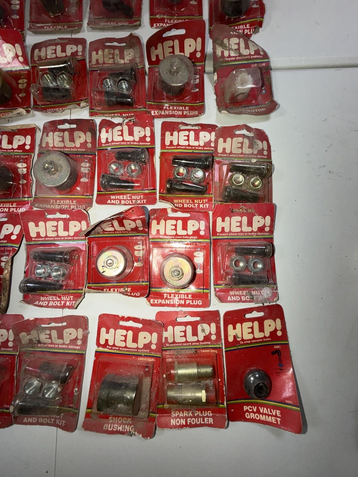 Helper Facts HELP! Automotive Parts Lot of 42 Assorted Wheel Nut Bolt Flexible ...