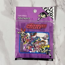 NEW 2000s Cartoon Network PowerPuff Girls Stickers Sticker Flakes 100pcs