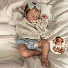 Full Silicone Baby Doll 20 Inch Reborn Baby Dolls Silicone Full Body, Realistic