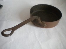 Antique French Copper Saute pan large 26cm 2.5Kgs
