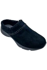 Easy Spirit Women's Bynne Faux Fur Clog Black