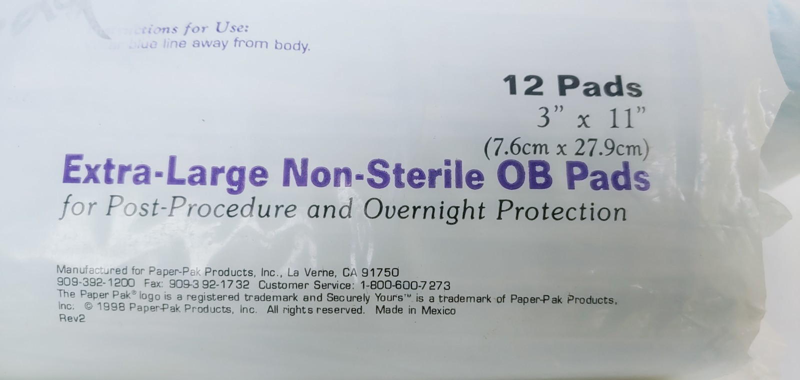 Vintage Tabbed Sanitary Napkin OB Pads Securely Yours