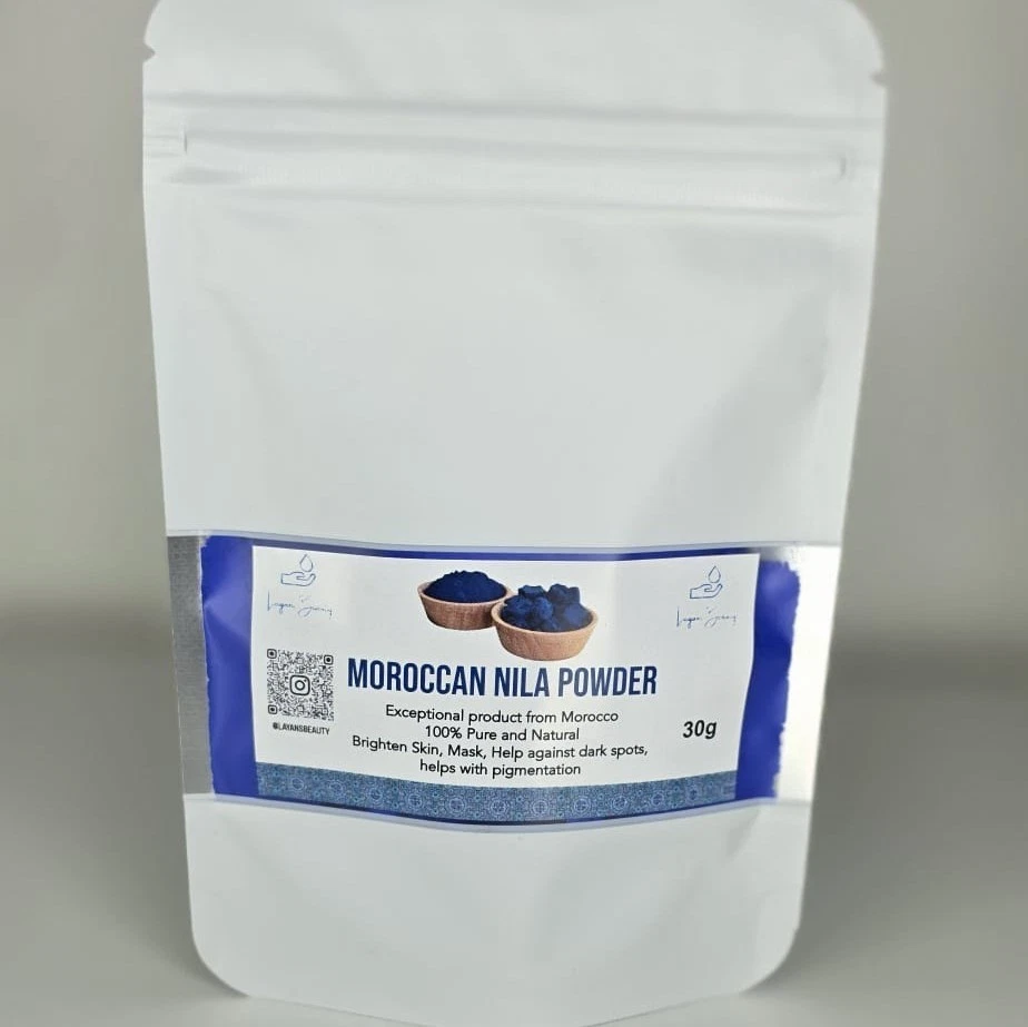 100% Authentic Natural Moroccan Blue Nila Powder 100g.Wholesale Available - Image 2 of 4