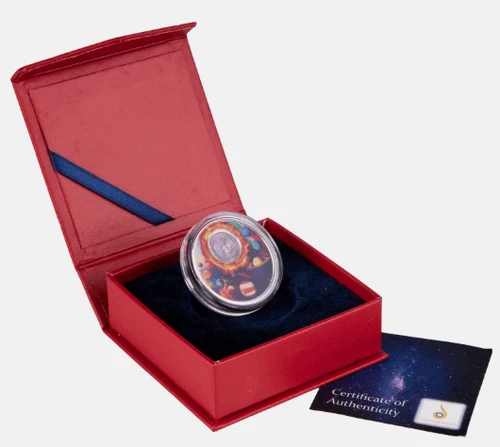 2016 1 Troy Oz Niue NZ$5 Solar System .999 Fine Silver Coin Jewels Tektite w/COA