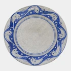 Dedham Pottery 1896-1928 Arts And Crafts Blue Dolphin Pattern Ceramic Plate