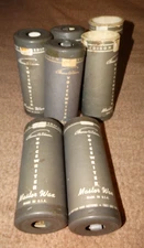 7 Thomas A Edison VOICE WRITER Master WAX Cylinder cases for Edivoice Read Descr