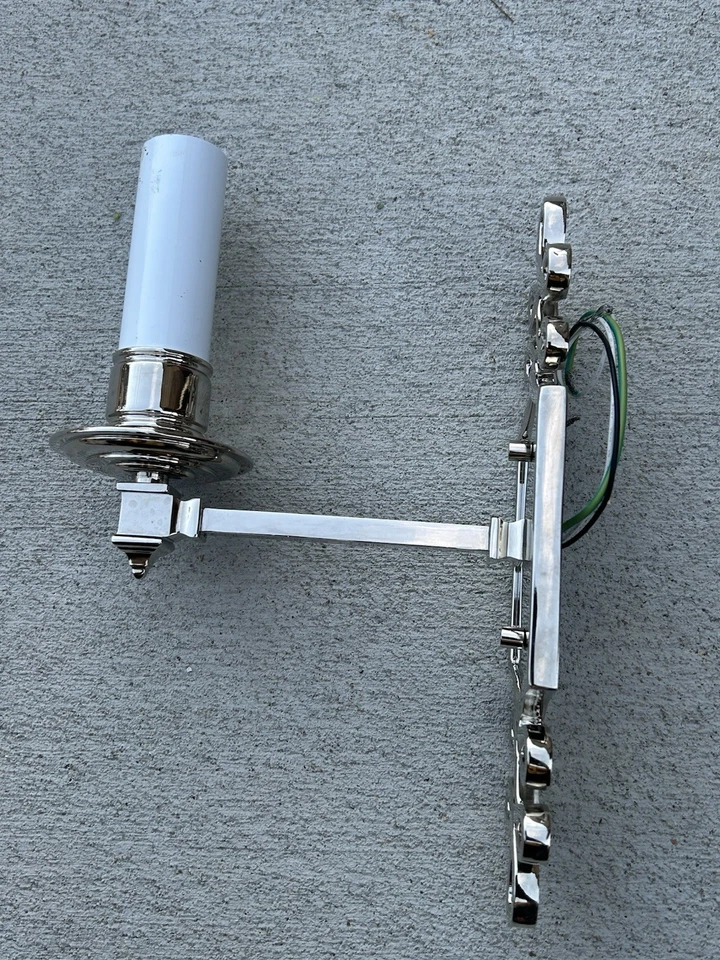 Visual Comfort Wall Light Ginger Sconce AH2010PN Polished Nickel Finish No Shade - Image 4 of 4