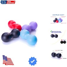 Peanut Massage Ball Roller Double Lacrosse Ball Acupoint Myofascial Release M...