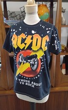 AC/DC For Those About To Rock Graphic T-Shirt Black Size Medium