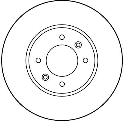 2x BRAKE DISC DF1031 FOR RENAULT 25 18/Variable ESPACE/II FUEGO J7R720 2.0L 4cyl - Picture 3 of 18