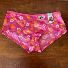 NEW Vintage Delicates Satin Panties Pink Floral JCPenney SMALL 5 Lycra Flowers