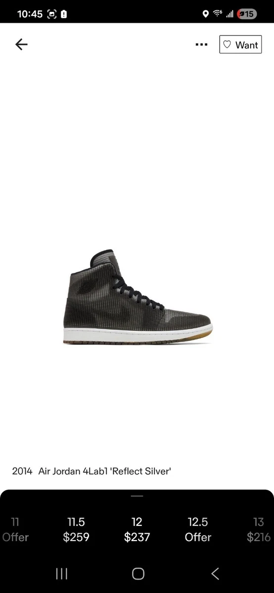 Jordan 4Lab1 Reflect Silver for Sale | Authenticity Guaranteed | eBay