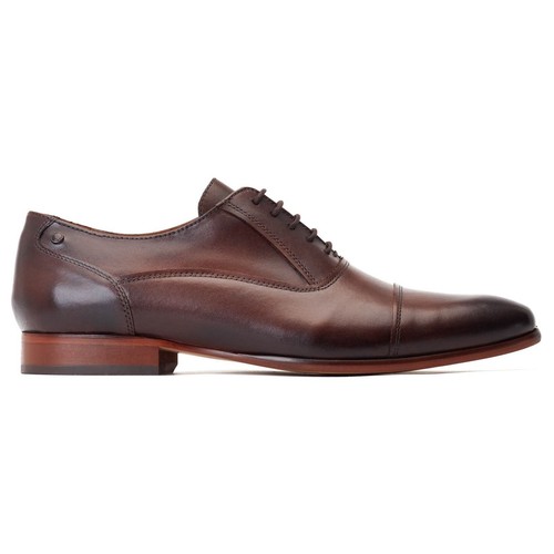 Base London Angelo Black Leather Male Mens Formal Lace Up Shoes - Picture 5 of 6