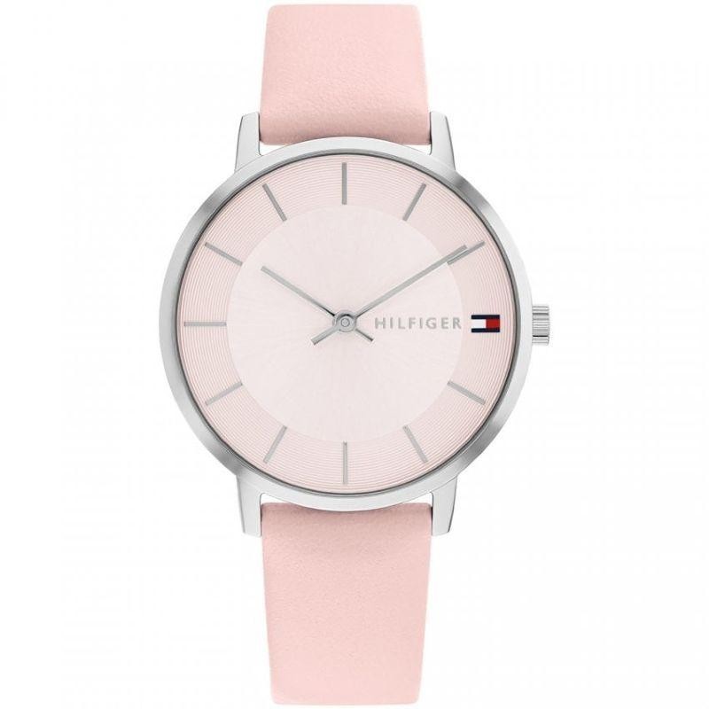 Tommy Hilfiger Pippa Pink Dial/Pink Leather Strap Watch