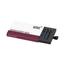 Montblanc Ink Cartridges, Burgundy Red - 8-Unit Package MB128201