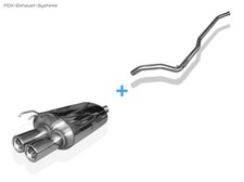  Komplettanlage ab Kat Renault Twingo 1 Typ C06 Bj.93-07 2x70mm rund mit Abs.