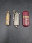 Mixed Lot 3 Trench Lighters: Occupied Japan, Bowers, EMY. Do Not Spark. MG — photo 1