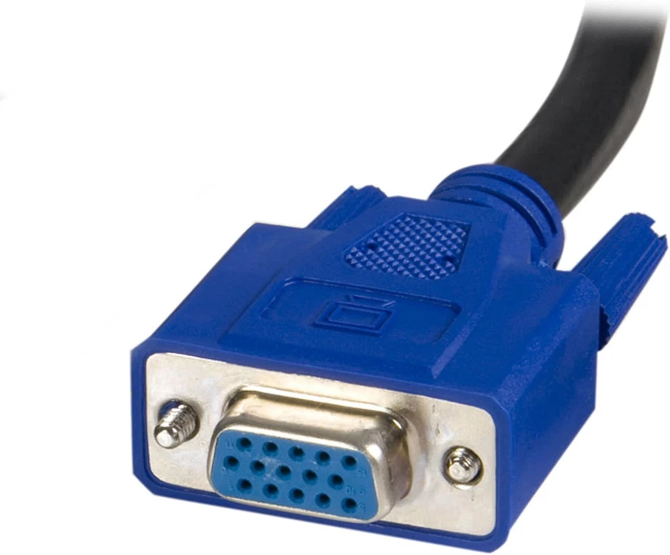 Startech.Com 2-In-1 USB KVM Cable - Keyboard / Video / Mouse / USB Cable - HD-15 - Image 4 of 4