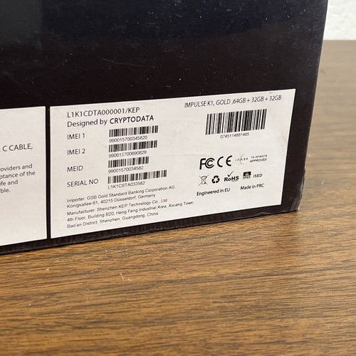NEW/SEALED - IMPULSE K1 GOLD- (3x CRYPTODATA Keys 64GB + 32GB + 32GB) - Picture 3 of 6