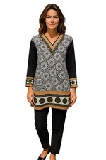 Tunic for Women 100 Cotton Printed tops 3/4 Sleeves Kurti   1921