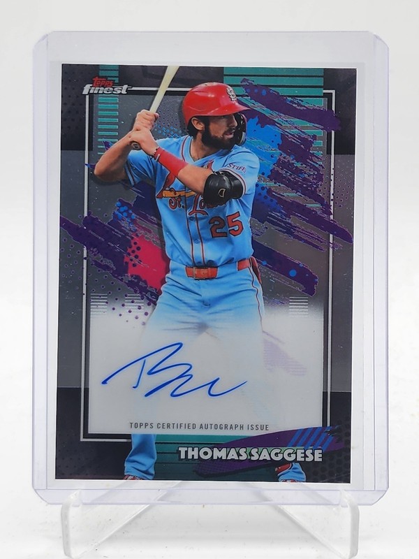 THOMAS SAGGESE 2026 TOPPS FINEST AUTO #FA-TSA BASEBALL ST. LOUIS CARDINALS Q3967