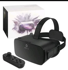 DESTEK V5 VR Headset for Phone with Controller Anti-Blue Eyes Protected HD Lens