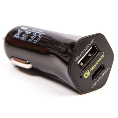 RidgeMonkey Vault 15W Usb-C Car Charger - Ladeadapter, Lade-Adapter, Steckdose