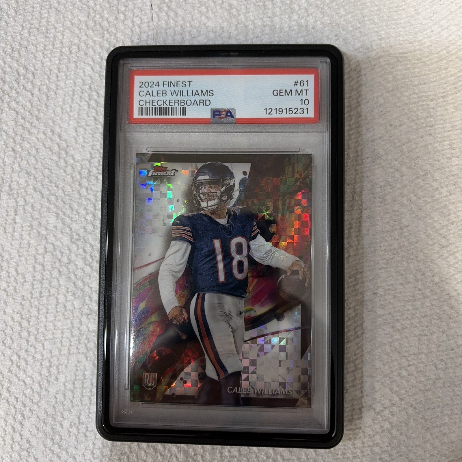 2024 Finest Caleb Williams Checkerboard Rookie Refractor PSA 10 