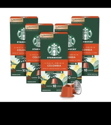 Starbucks by Nespresso Original Line Single-Origin Colombia Medium Roast 50 Pc
