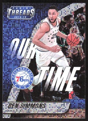 9442J 2018-19 Panini Threads #10 Ben Simmons Our Time Dazzle
