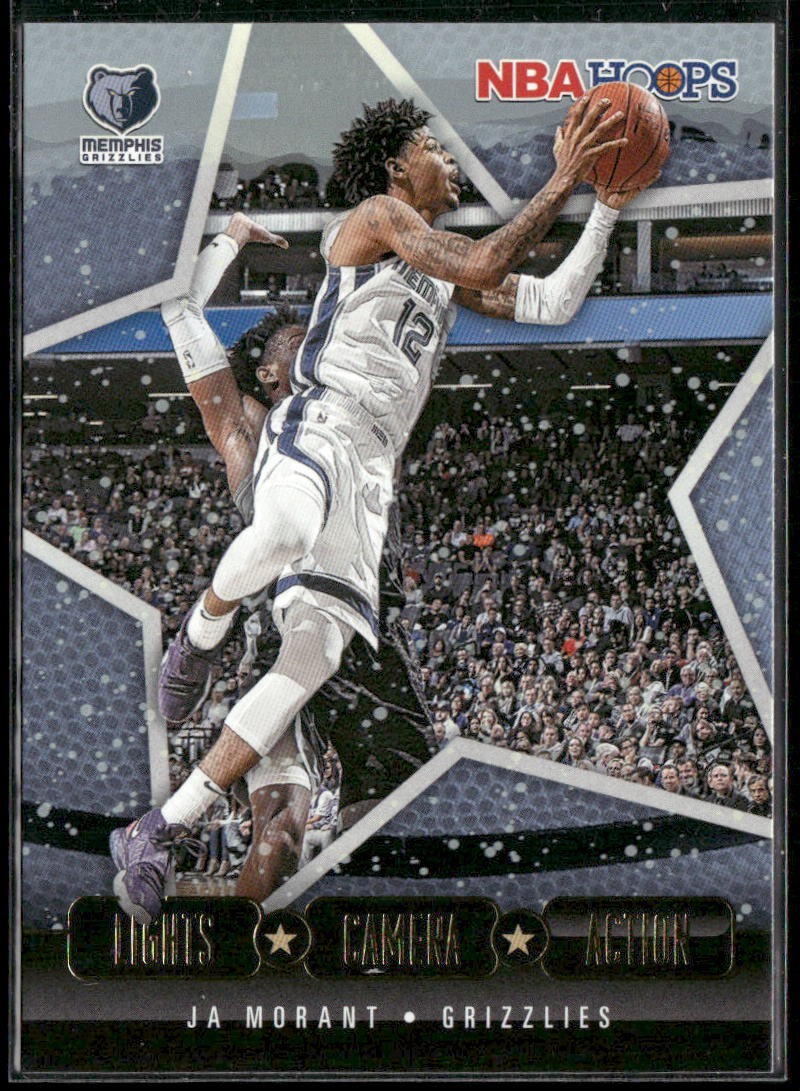 Ja Morant 2020-21 Hoops #30 Lights Camera Action Memphis Grizzlies