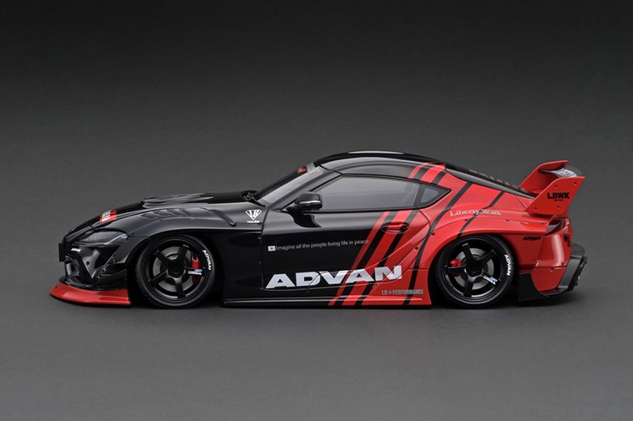 【WEB70台限定】IG2652 1/18 TOYOTA SUPRA IG2652 LB-Works Toyota Supra (A90) Matte Black with Mr. Kato