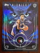 Topps 2025 Midnight Night Owls NO-18 Rookie Insert VJ Edgecombe 76ers