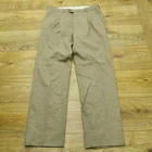 Burberry London Pelican Trousers Mens W32 L32 Beige Smart Pleated Business Wool