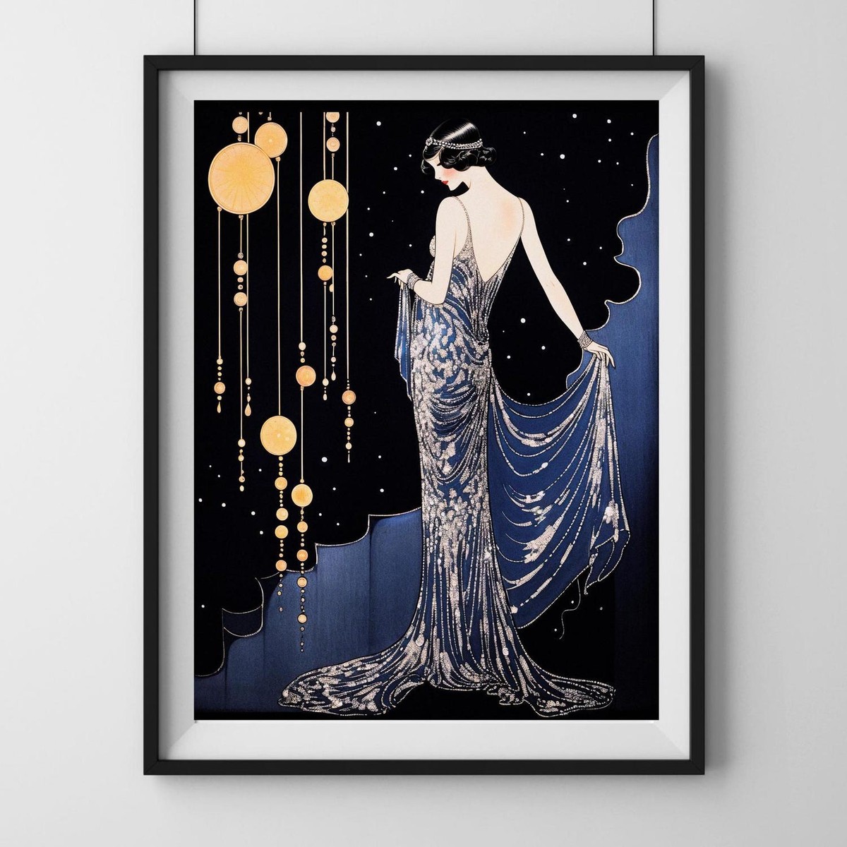 Elegant Art Nouveau Art Deco Poster | Luxurious Vintage Wall Art