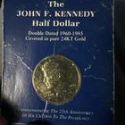 1985-P  GOLD PLATTED KENNEDY HALF 25Y ANNIVERSARY V. BEAUTFUL COIN FAST SHIPPING