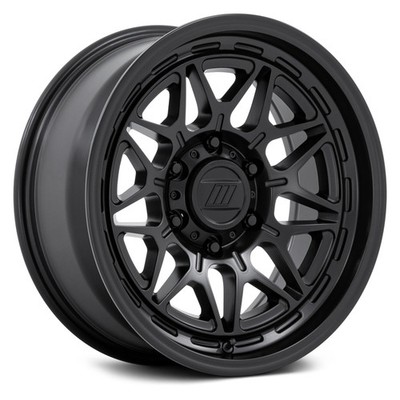 Pro Comp PA202 BASECAMP Wheels 17x8 (20, 5x127, 71.5) Black Rims Set of 4