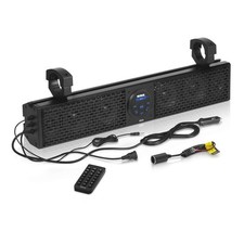 SB26 UTV Sound Bar System - 26 Inch Wide, Weatherproof IPX5 Rated, Bluetooth,