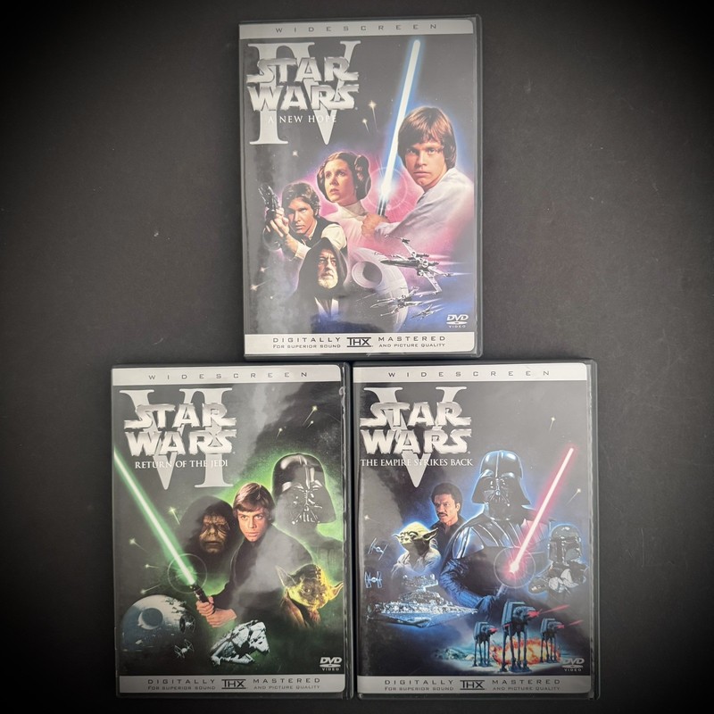 STAR WARS Trilogy IV V VI (3 DVDs 2004) PREOWNED Digitally Mastered Wide Screen 