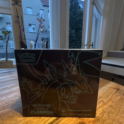 Pokémon Center fatale Flammen Top Trainer Box DE Sealed