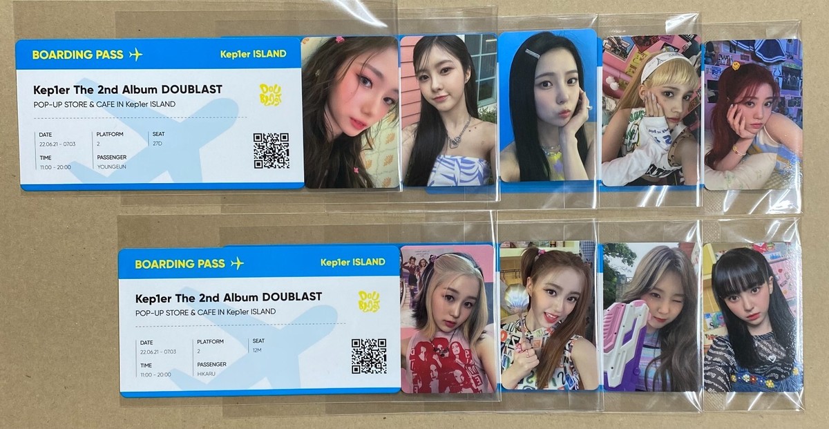 Kep1er マシロ ましろ doublast popup チケット トレカ KEP1ER KEPLER Doublast POP UP STORE MD OFFICIAL SOUNDWAVE TICKET