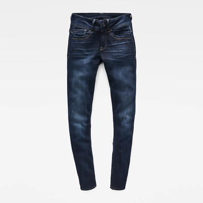 .G-Star 'LYNN MID SKINNY WMN' Faded Blue Superstretch Skinny Fit W26 L32 AU8