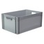 2 Stück Eurobehälter 20 L – Stapelbare Lagerboxen, 40x30x22 Cm, Graphit, Bis 30 Kg Belastbar