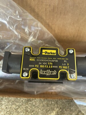 Parker D1VW004CNJGF56 Directional Control Valve Series D1VW  24VDC
